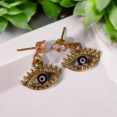 evel eye stud earrings