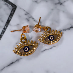 evel eye stud earrings