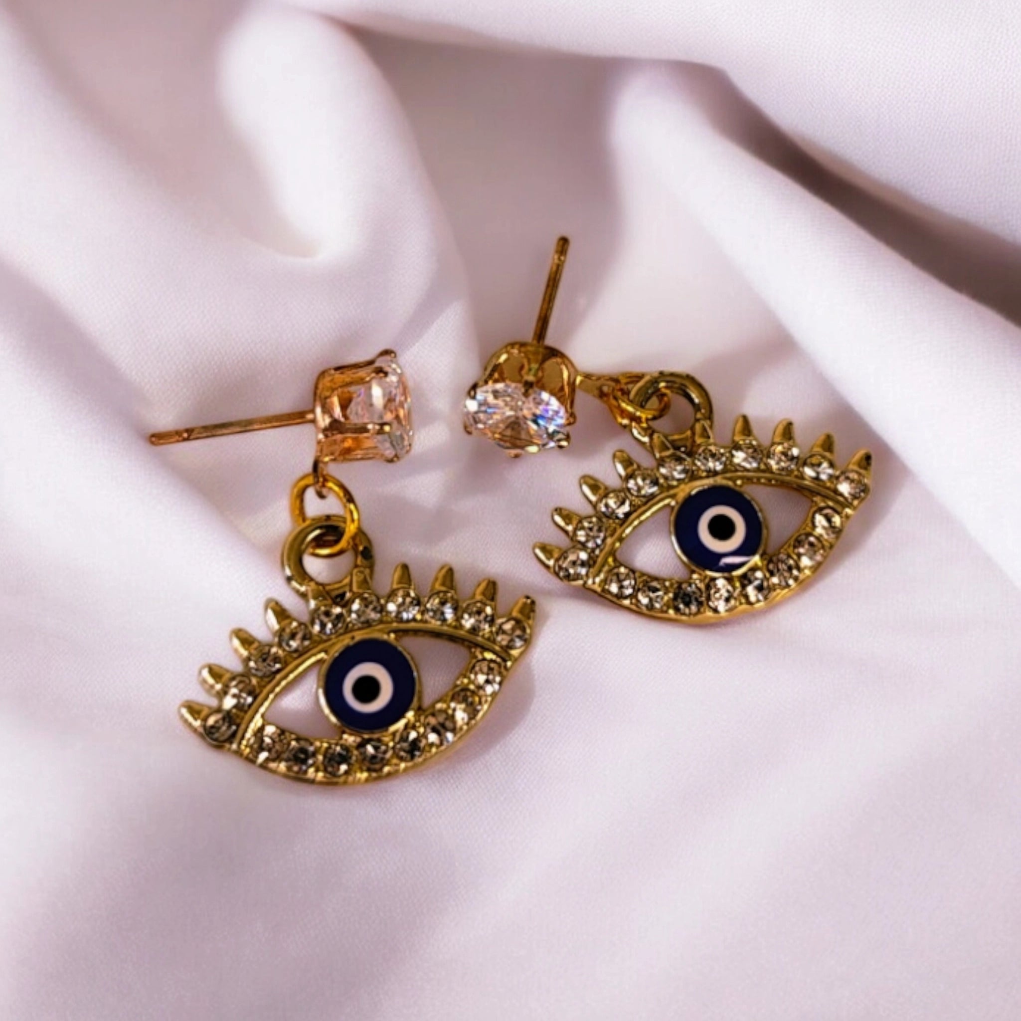 evel eye stud earrings