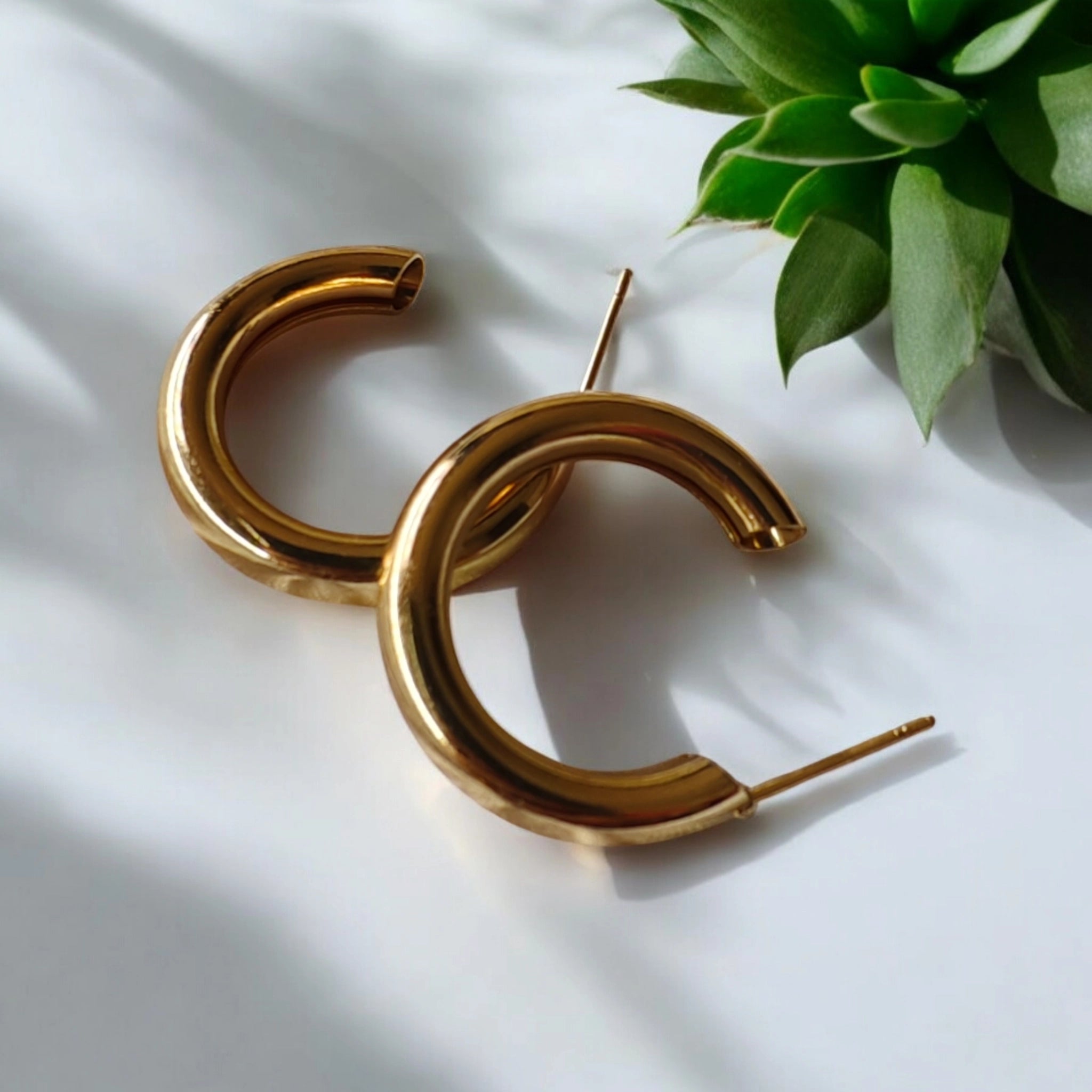 4 pair golden and silver hoops earring + exclusive free gift + free shipping