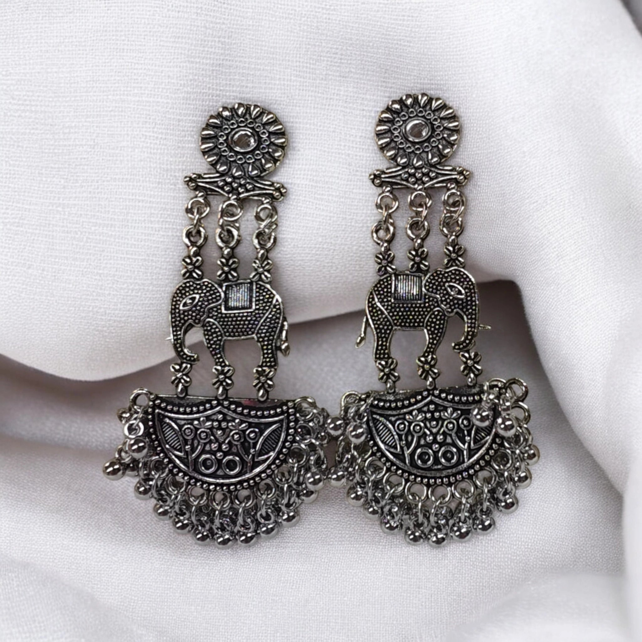 elegant oxidise earrings