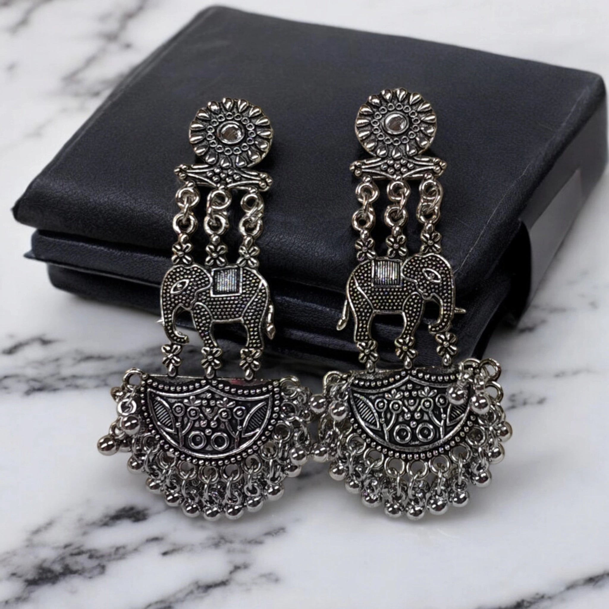 elegant oxidise earrings