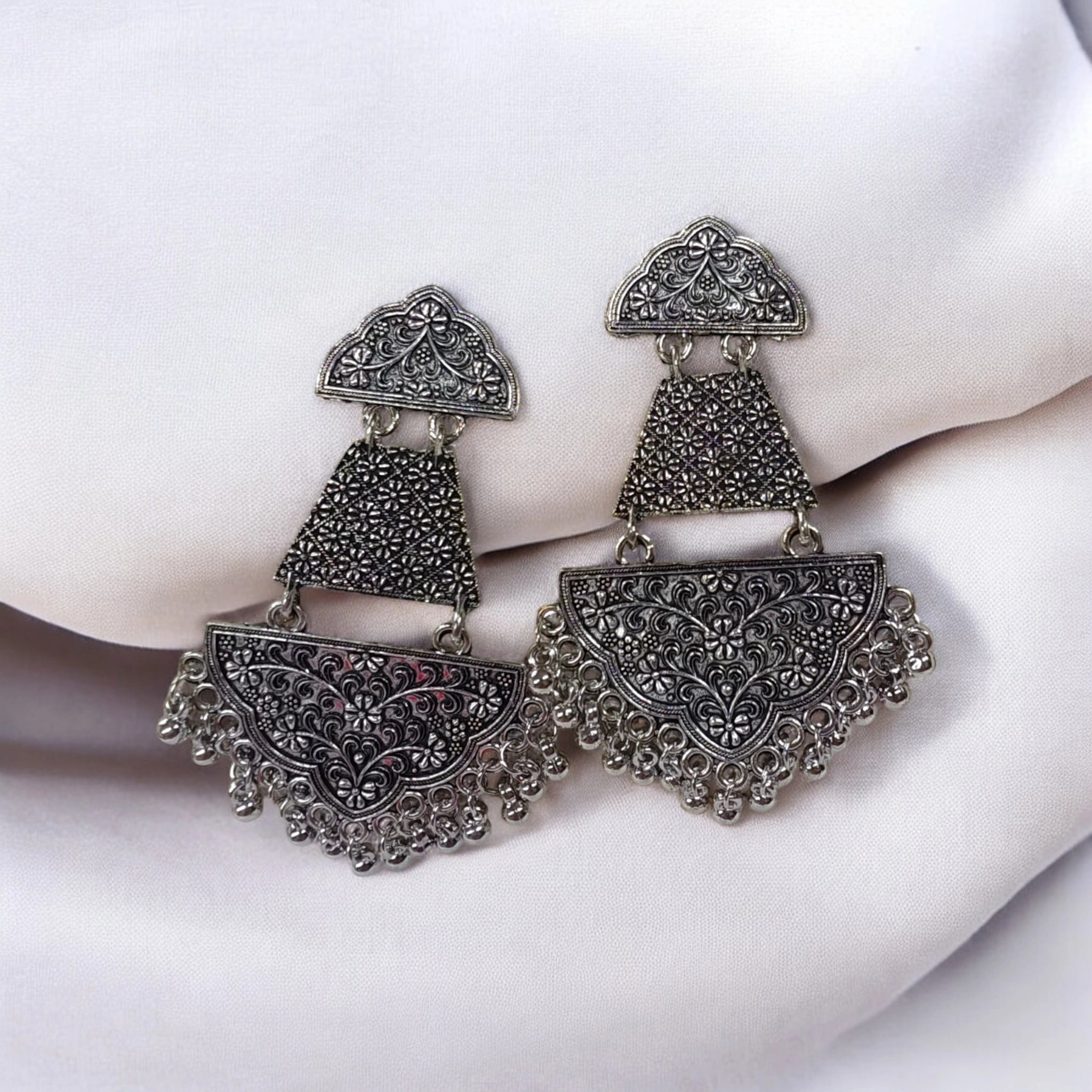 trendy oxidise earrings